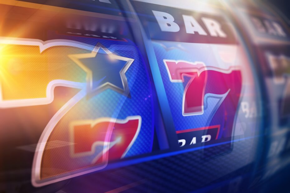 Abstract Slot Machine Reels Overlay Concept 3D Rendered Casino Background Illustration.